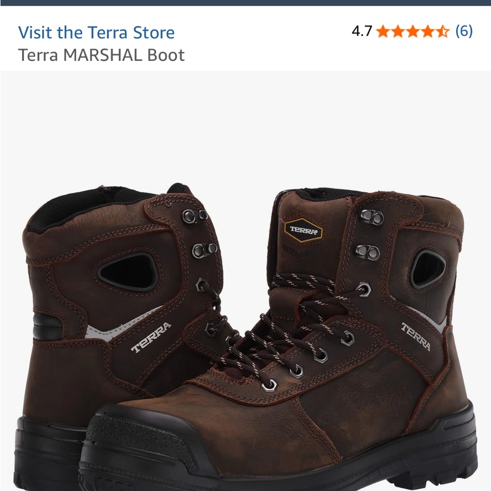 New in the Box Terra Men's MARSHAL Brown Boots